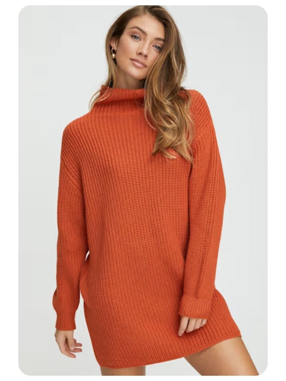 Wilfred Montpellier Long Sleeve Mockneck Sweater Knit Dress sz xxs